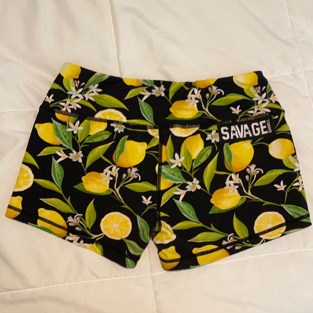 Savage Barbell Black Lemon Drop Shorts